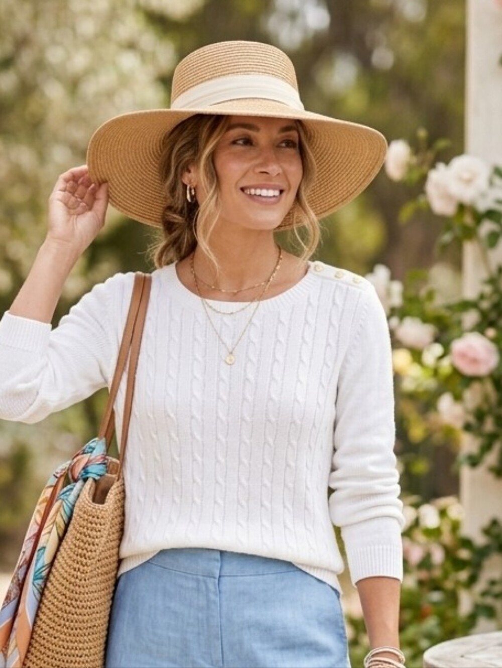 Talbots Petite Cable Knit Sweater – Size SP